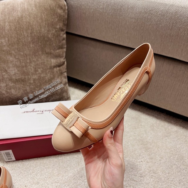 Ferragamo專櫃款女鞋 菲拉格慕高品質新版蝴蝶結VARA單鞋 dx3611